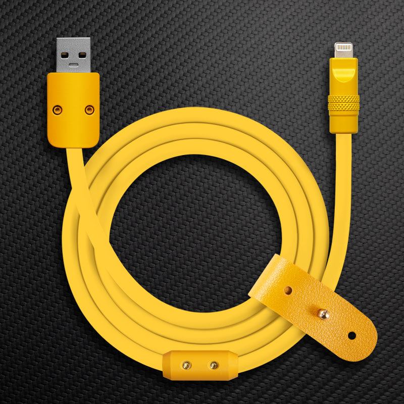 "Mono Chubby" Solid Color Silicone Charge Cable - Image 36