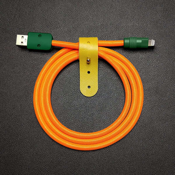 "Chubby" Vibrant Color-block Braided Charge Cable - Image 10