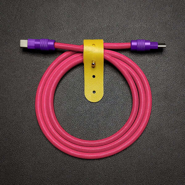 "Chubby" Vibrant Color-block Braided Charge Cable - Image 15