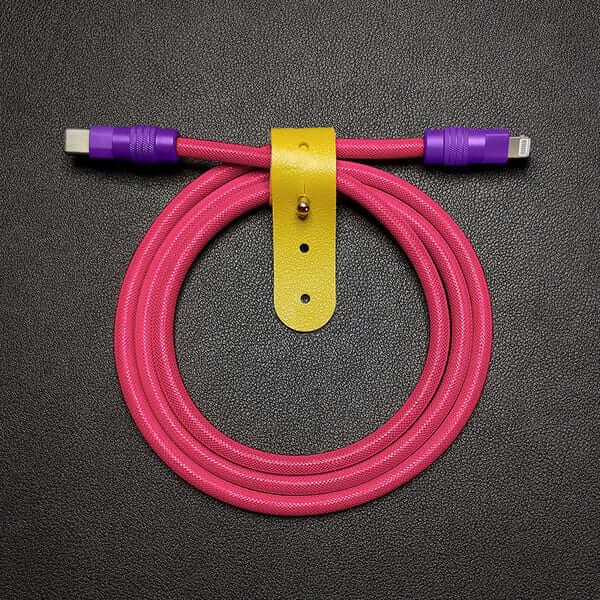 "Chubby" Vibrant Color-block Braided Charge Cable - Image 16