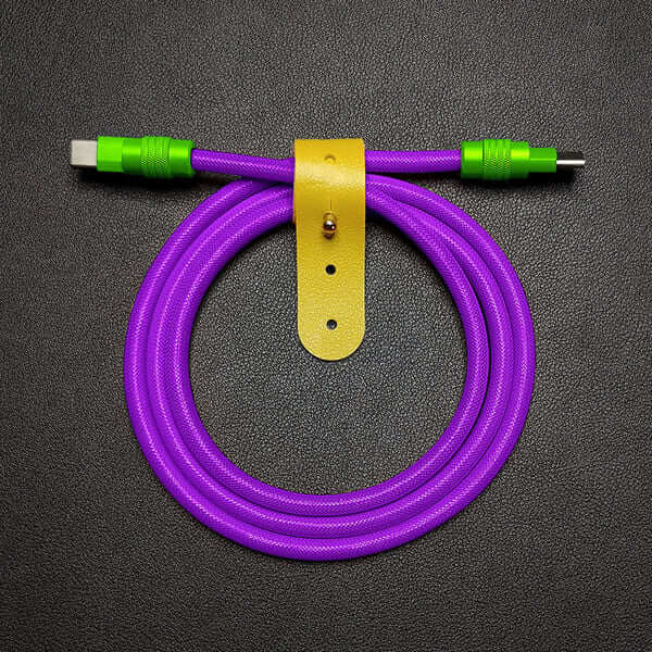 "Chubby" Vibrant Color-block Braided Charge Cable - Image 19