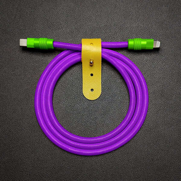 "Chubby" Vibrant Color-block Braided Charge Cable - Image 20