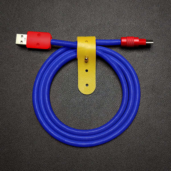 "Chubby" Vibrant Color-block Braided Charge Cable - Image 21