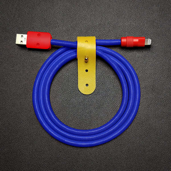 "Chubby" Vibrant Color-block Braided Charge Cable - Image 22