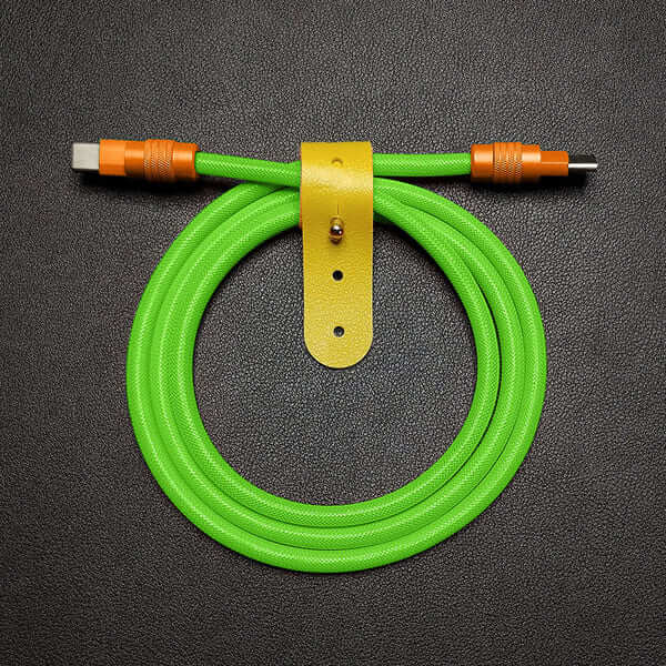 "Chubby" Vibrant Color-block Braided Charge Cable - Image 7