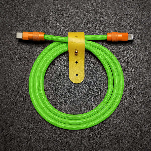 "Chubby" Vibrant Color-block Braided Charge Cable - Image 8