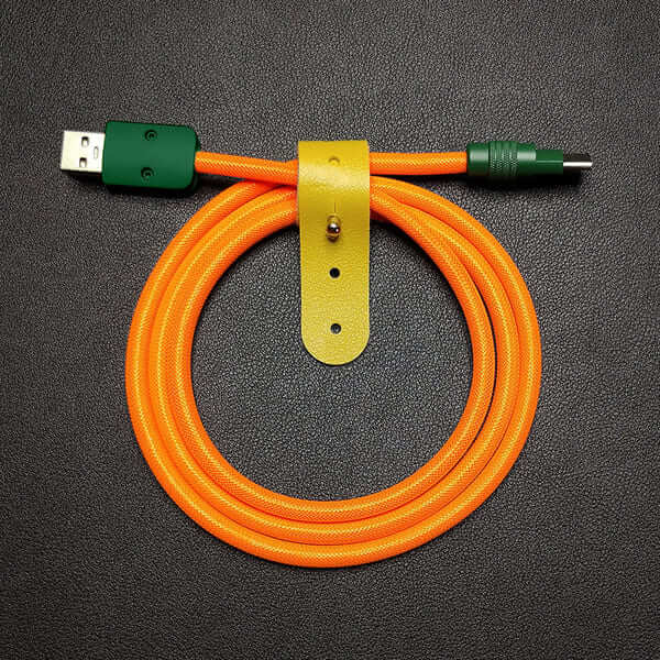 "Chubby" Vibrant Color-block Braided Charge Cable - Image 9