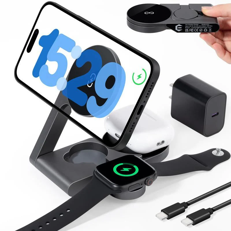 ChubbyCharge FoldPass - Credit Card Sized 3-in-1 Ultra-Thin Wireless Charger Travel Essential - Image 13