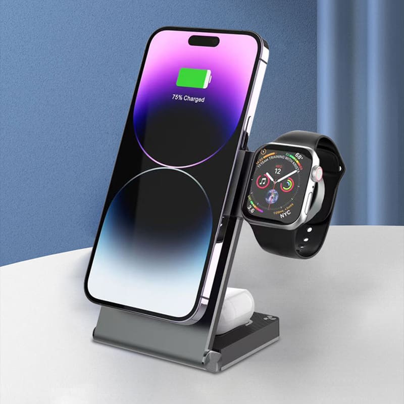 ChubbyCharge FoldPass - Credit Card Sized 3-in-1 Ultra-Thin Wireless Charger Travel Essential - Image 5