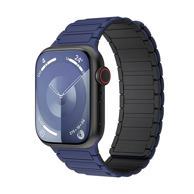 "Dual-Tone" Sporty Contrast Magnetic Silicone Band For Apple Watch - Image 13