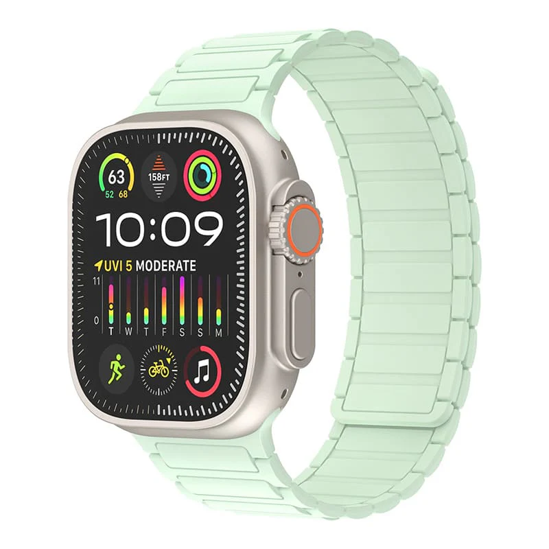 "Dual-Tone" Sporty Contrast Magnetic Silicone Band For Apple Watch - Image 15