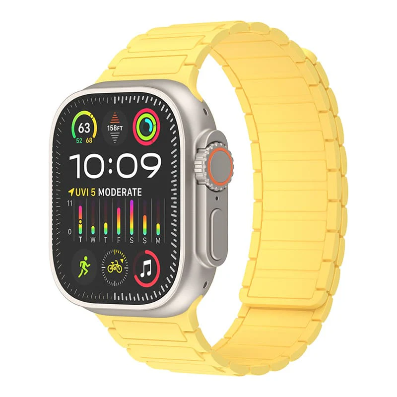 "Dual-Tone" Sporty Contrast Magnetic Silicone Band For Apple Watch - Image 16