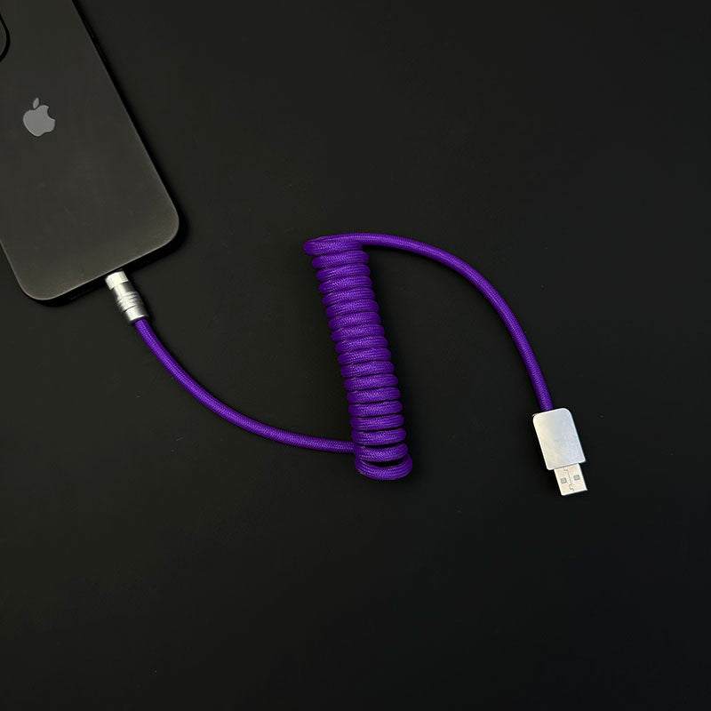 "Curly Chubby" Retractable Fast Charging Cable - Image 24