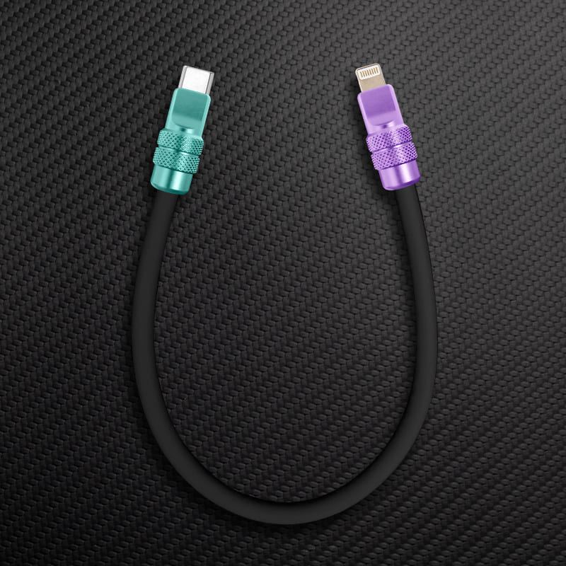 "Cute Anodized Pro" Power Bank Friendly Cable (C+Lightning) - Image 19