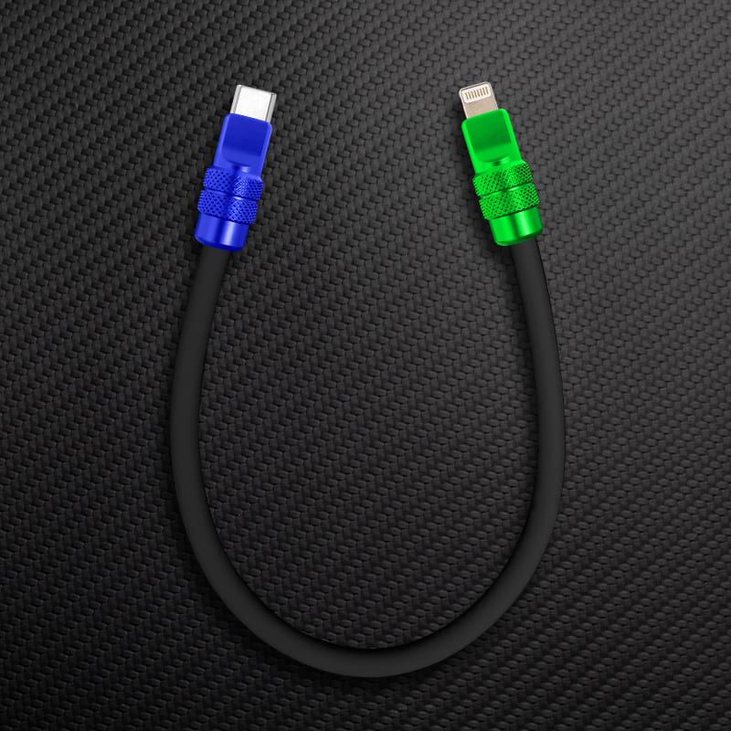"Cute Anodized Pro" Power Bank Friendly Cable (C+Lightning) - Image 20