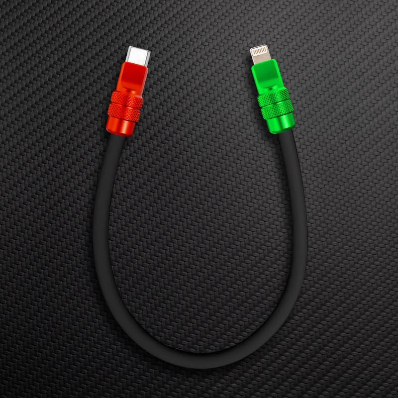"Cute Anodized Pro" Power Bank Friendly Cable (C+Lightning) - Image 31