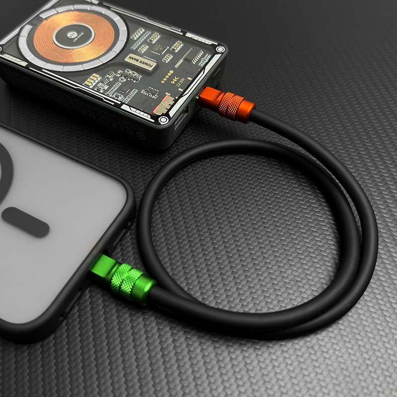 "Cute Anodized Pro" Power Bank Friendly Cable (C+Lightning) - Image 4