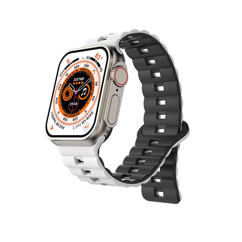 "Dual-Tone" Ultra-Thin Breathable Magnetic Silicone Band For Apple Watch - Image 10