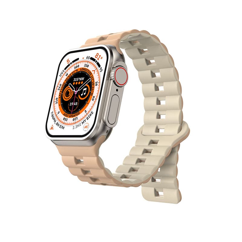 "Dual-Tone" Ultra-Thin Breathable Magnetic Silicone Band For Apple Watch - Image 8