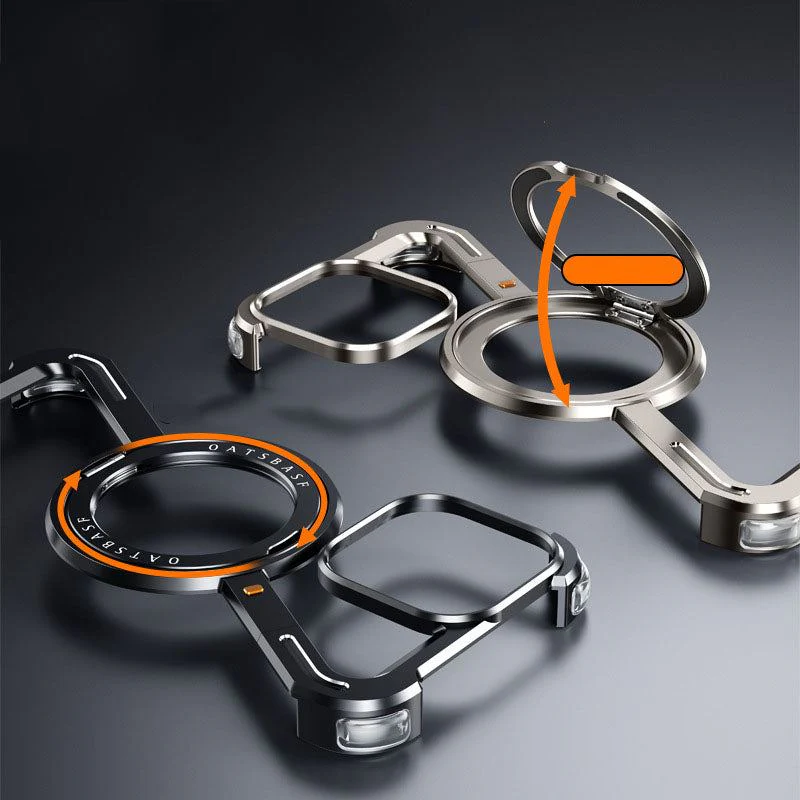 ChubbyArmor Z - Frameless Metal Hollow Magnetic Rotating Bracket Phone Case For iPhone - Image 6