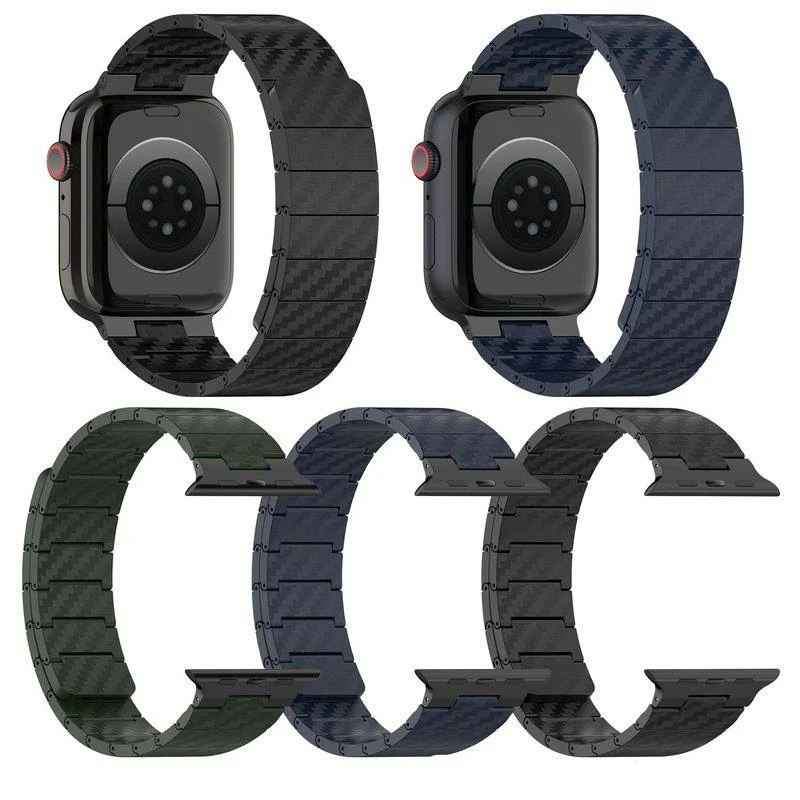 Magnetic Carbon Fiber Loop & Case For Apple Watch - Image 4