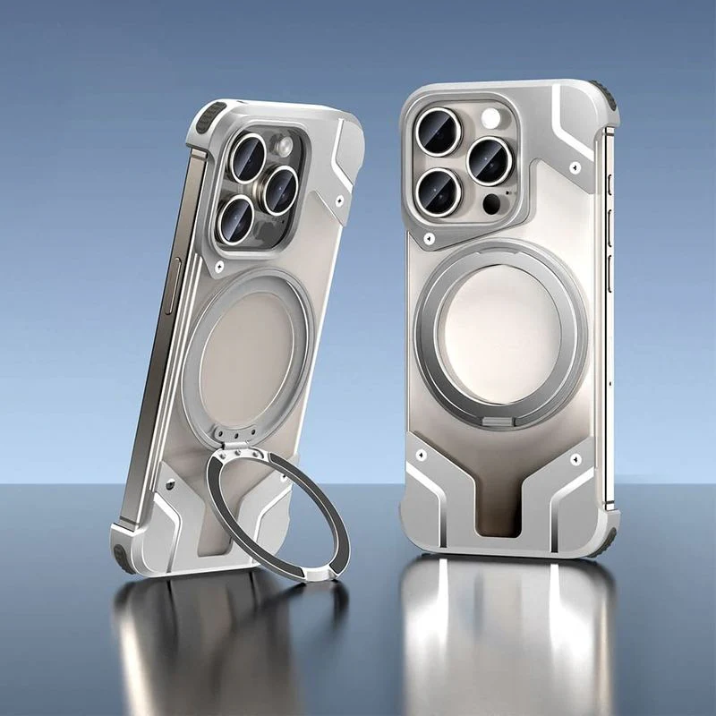 ChubbyArmor MechaSpin - 360° Rotating Stand Magnetic Case For iPhone - Image 7