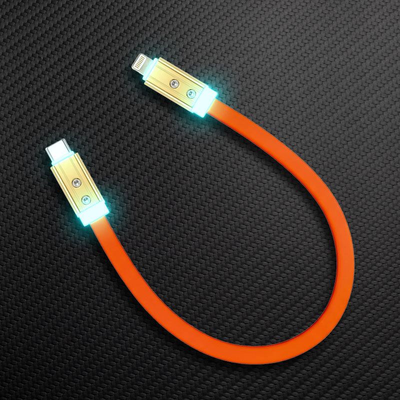 "Neon Chubby" Flat Charge Cable With Gold-plated Design - Image 11