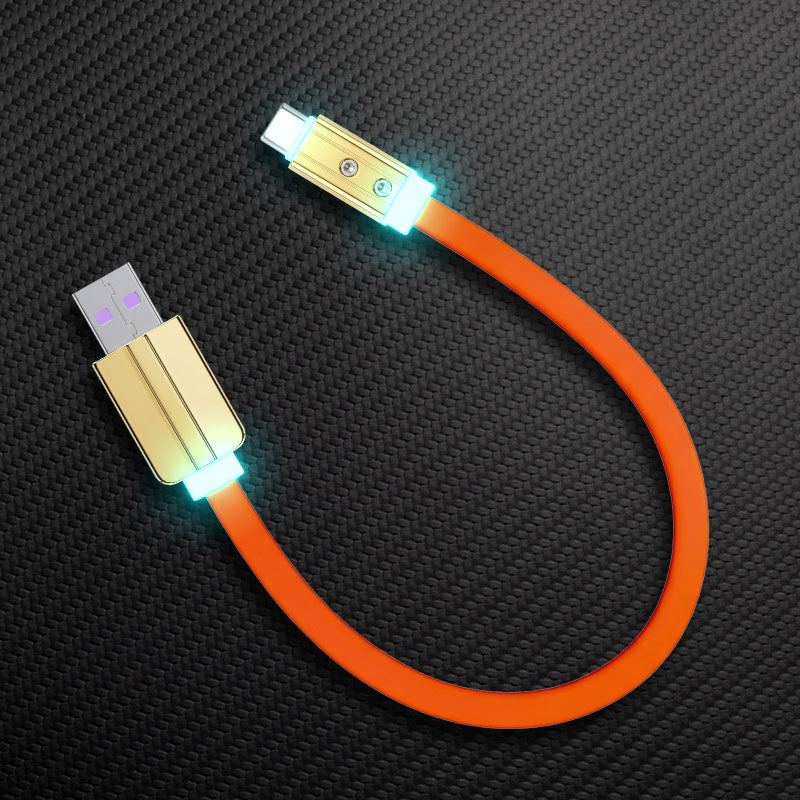 "Neon Chubby" Flat Charge Cable With Gold-plated Design - Image 15