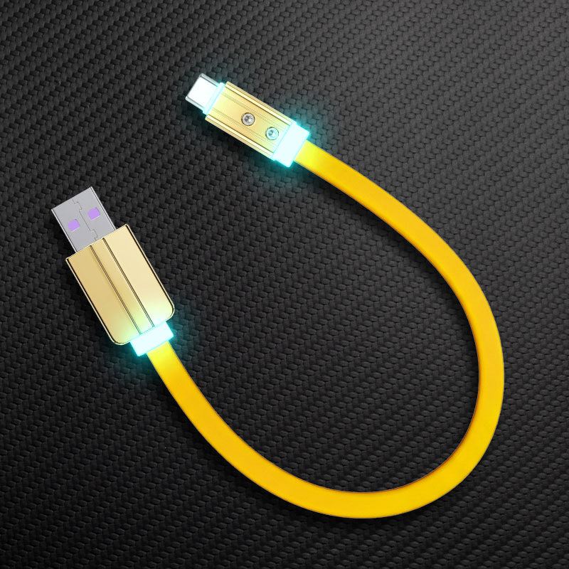 "Neon Chubby" Flat Charge Cable With Gold-plated Design - Image 16