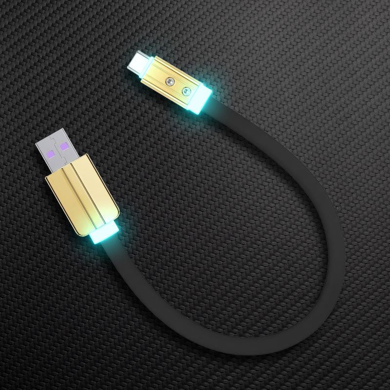 "Neon Chubby" Flat Charge Cable With Gold-plated Design - Image 17