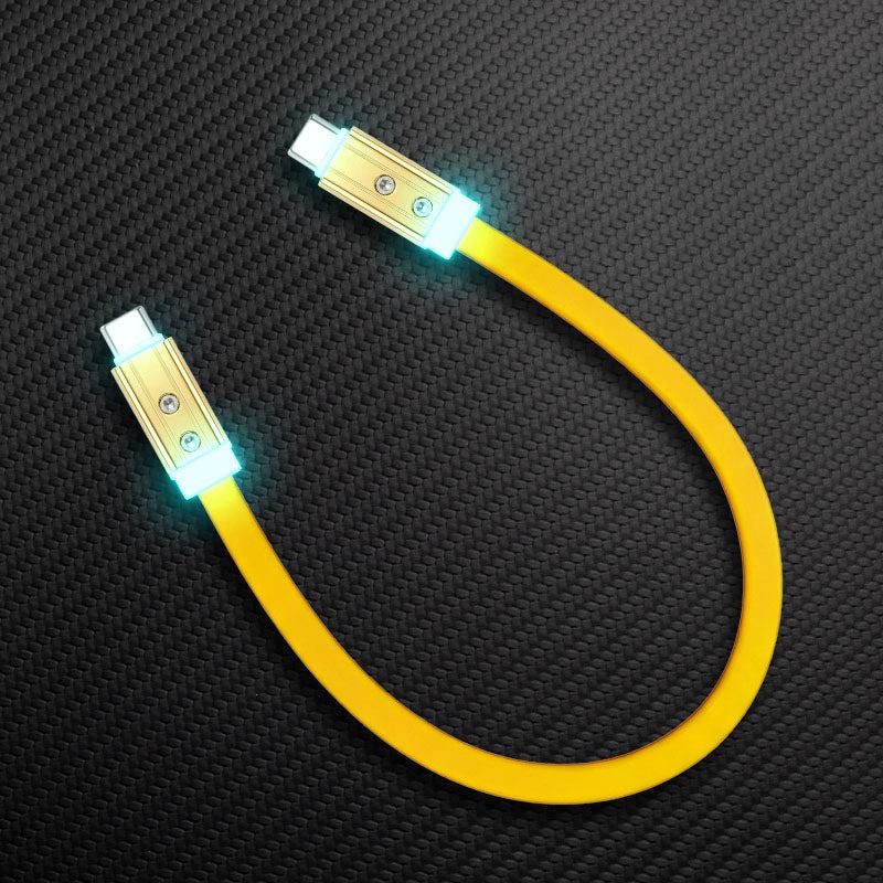 "Neon Chubby" Flat Charge Cable With Gold-plated Design - Image 8