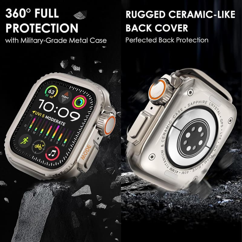 "Instant Ultra Transformation" One-Piece Alloy Bezel Case for Apple Watch - Image 7