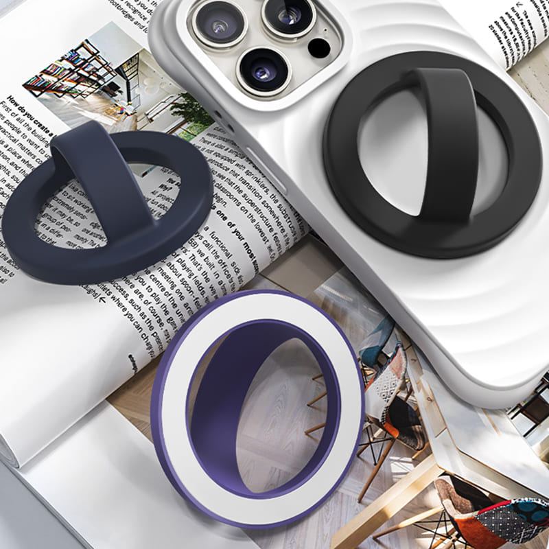 ChubbyGrip Soft - Portable 360° Rotatable Silicone Magsafe Phone Grip - Image 4