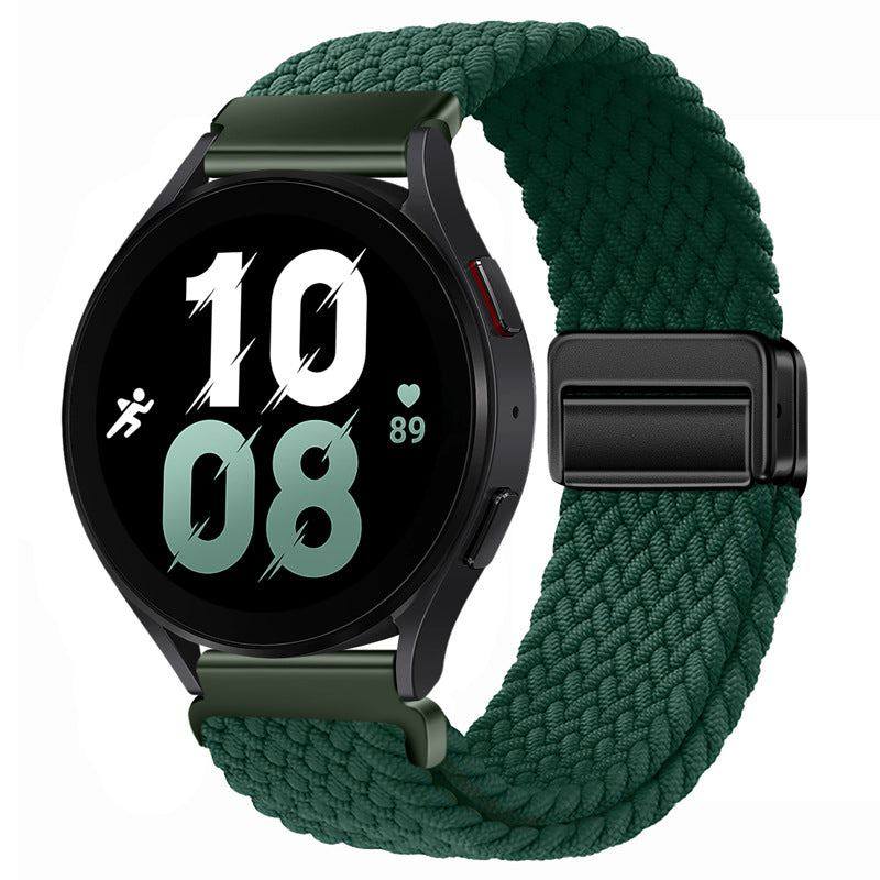 22mm & 20mm Solid Color Nylon Woven Magnetic Watch Band For Samsung/Garmin/Fossil/Others - Image 14