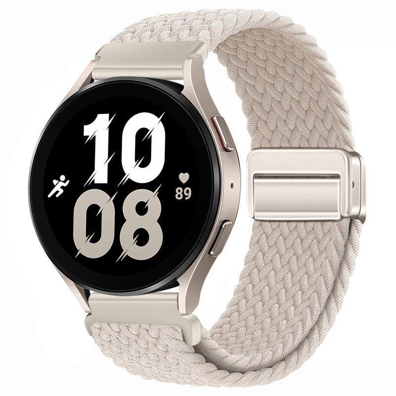22mm & 20mm Solid Color Nylon Woven Magnetic Watch Band For Samsung/Garmin/Fossil/Others - Image 15