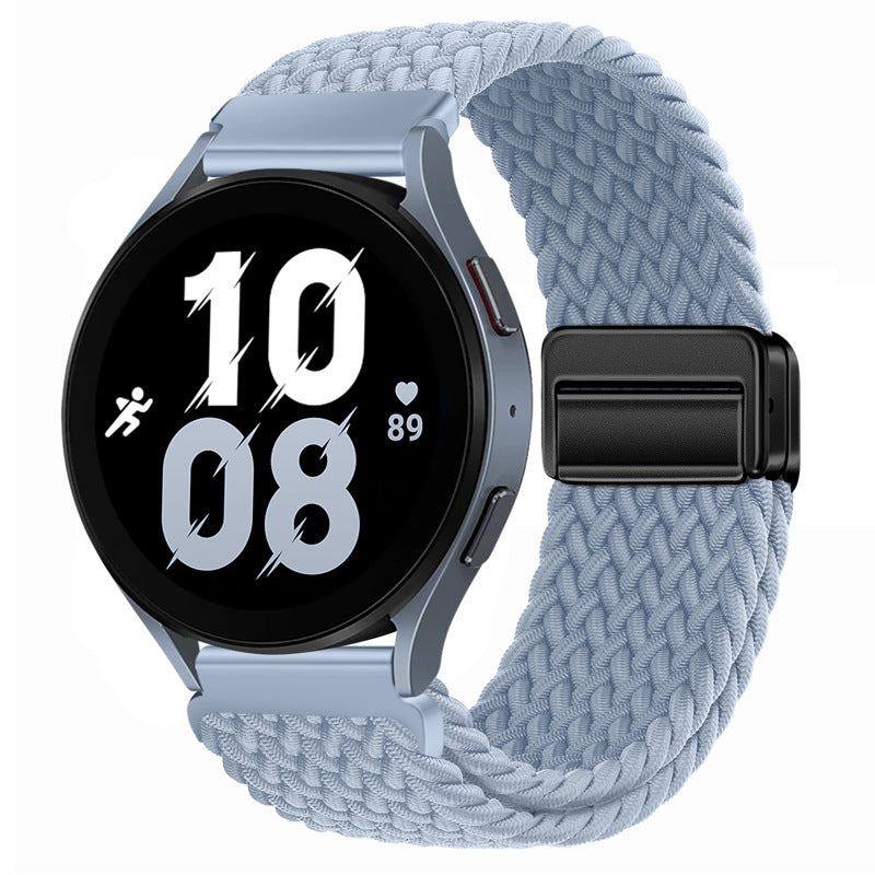 22mm & 20mm Solid Color Nylon Woven Magnetic Watch Band For Samsung/Garmin/Fossil/Others - Image 16