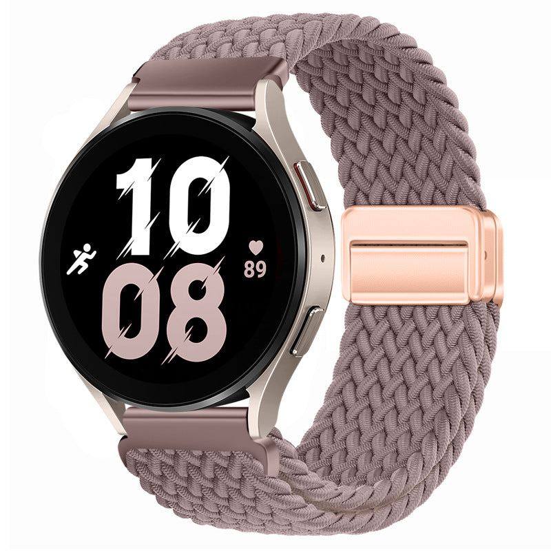 22mm & 20mm Solid Color Nylon Woven Magnetic Watch Band For Samsung/Garmin/Fossil/Others - Image 17