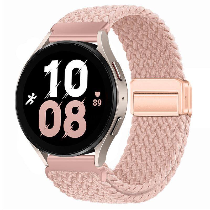 22mm & 20mm Solid Color Nylon Woven Magnetic Watch Band For Samsung/Garmin/Fossil/Others - Image 18