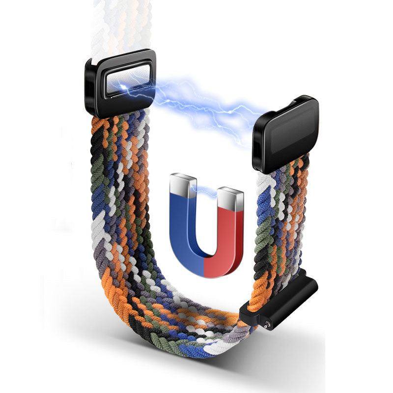 22mm & 20mm Solid Color Nylon Woven Magnetic Watch Band For Samsung/Garmin/Fossil/Others - Image 3