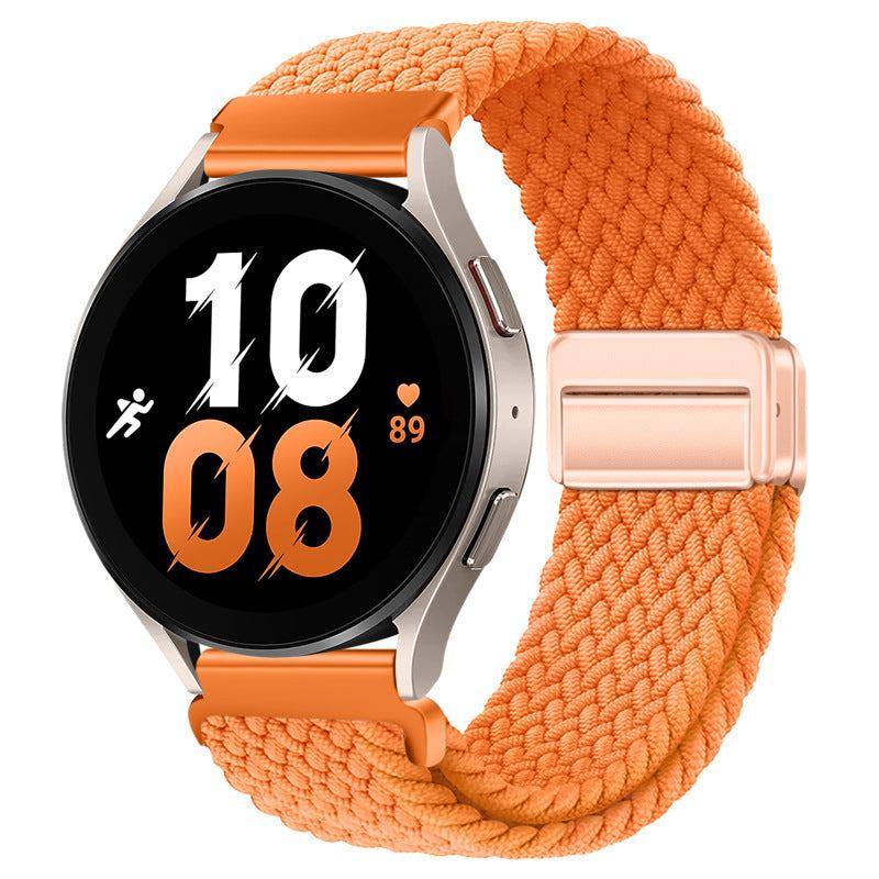22mm & 20mm Solid Color Nylon Woven Magnetic Watch Band For Samsung/Garmin/Fossil/Others - Image 8