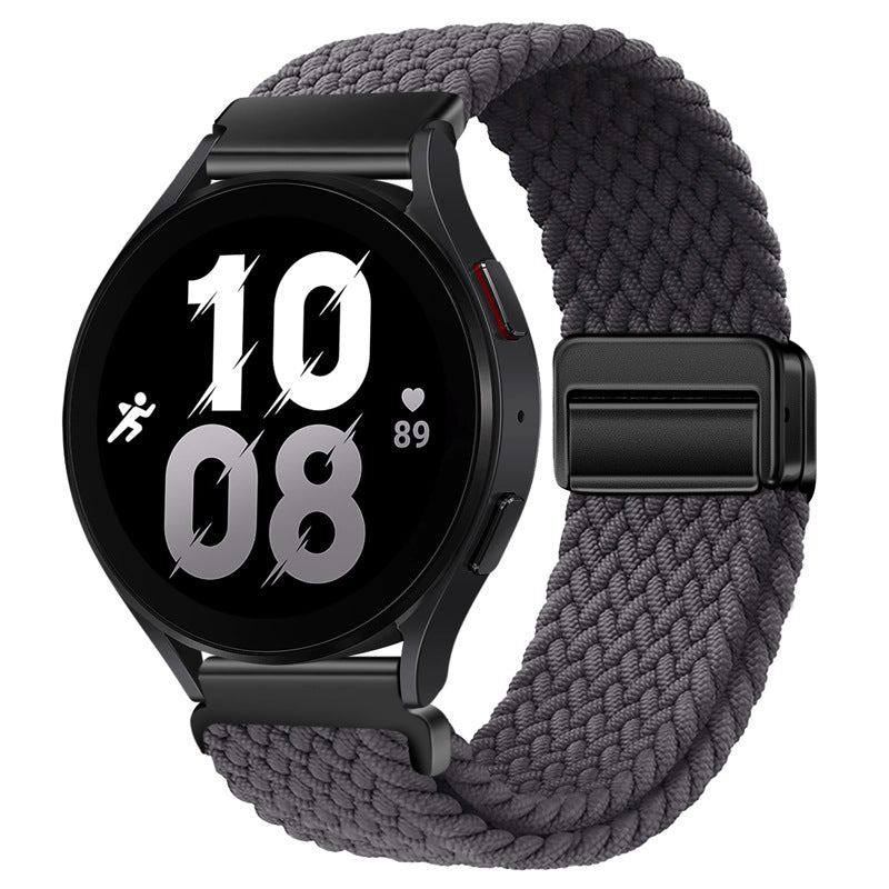22mm & 20mm Solid Color Nylon Woven Magnetic Watch Band For Samsung/Garmin/Fossil/Others - Image 9