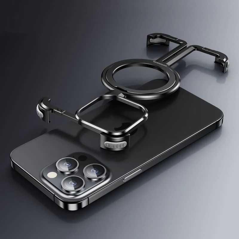 ChubbyArmor AeroSpin - Skeletonized Metal Bezel-less Magnetic Case With Stand - Image 5