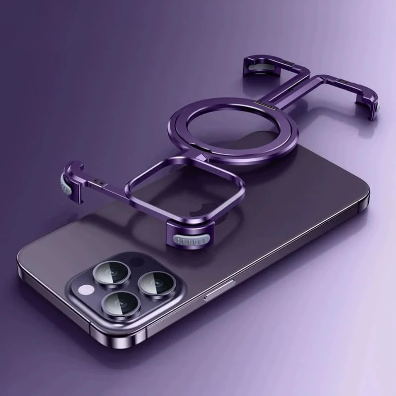 ChubbyArmor AeroSpin - Skeletonized Metal Bezel-less Magnetic Case With Stand - Image 7