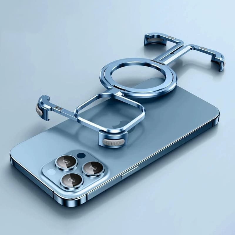 ChubbyArmor AeroSpin - Skeletonized Metal Bezel-less Magnetic Case With Stand - Image 9