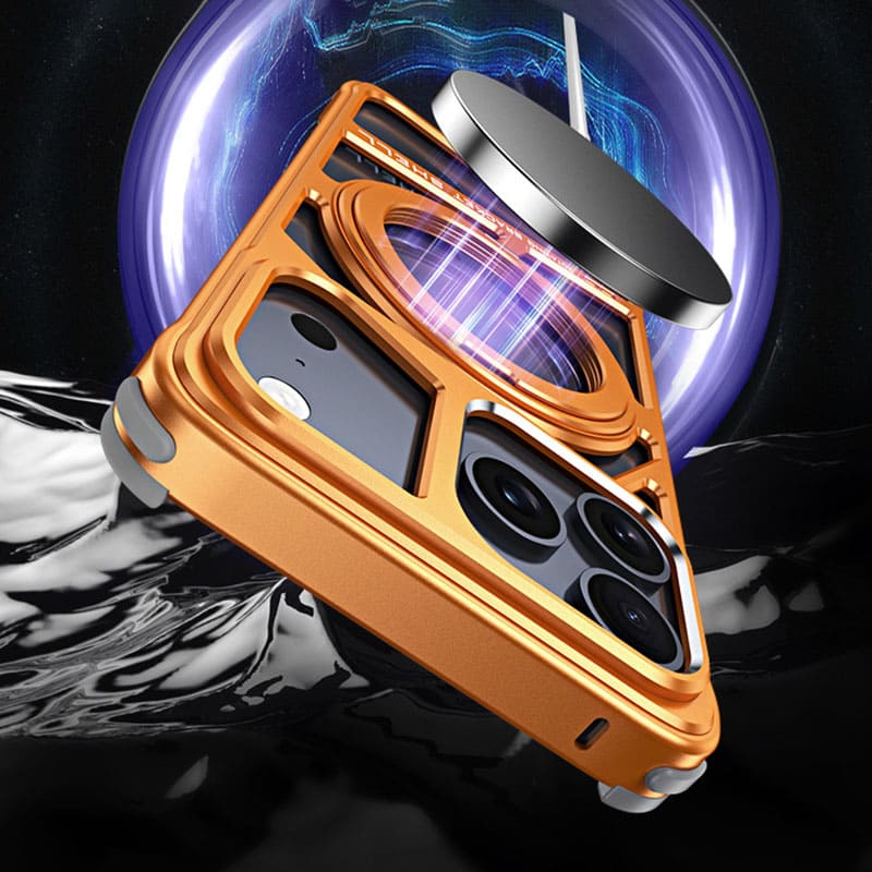 ChubbyArmor Ghost - Skeletonized Metal Magnetic iPhone Case With Stand - Image 4