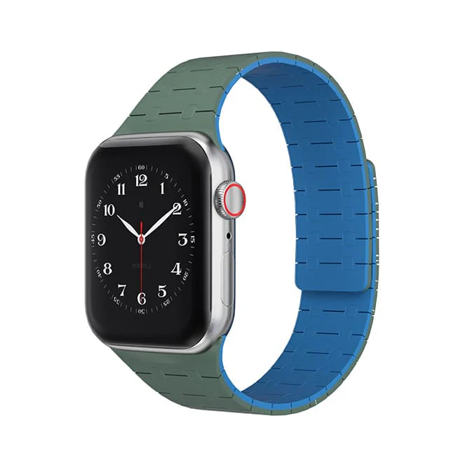 "Dual-Tone" Sport Silicone Magnetic Breathable Band For Apple Watch - Image 12