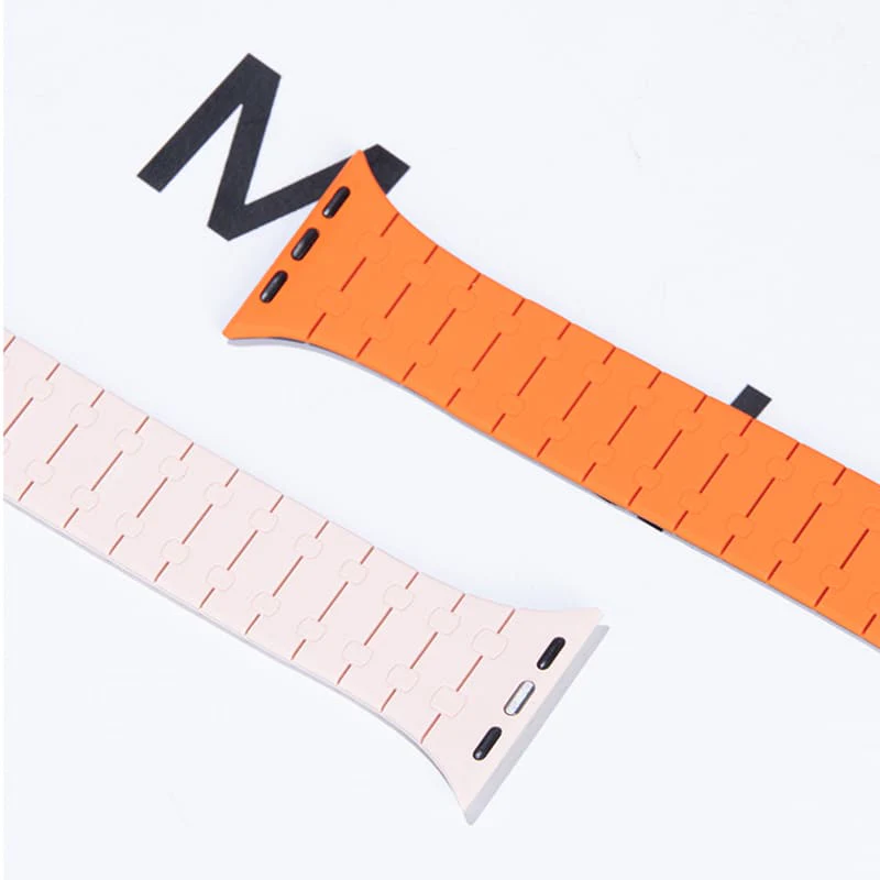 "Dual-Tone" Sport Silicone Magnetic Breathable Band For Apple Watch - Image 5
