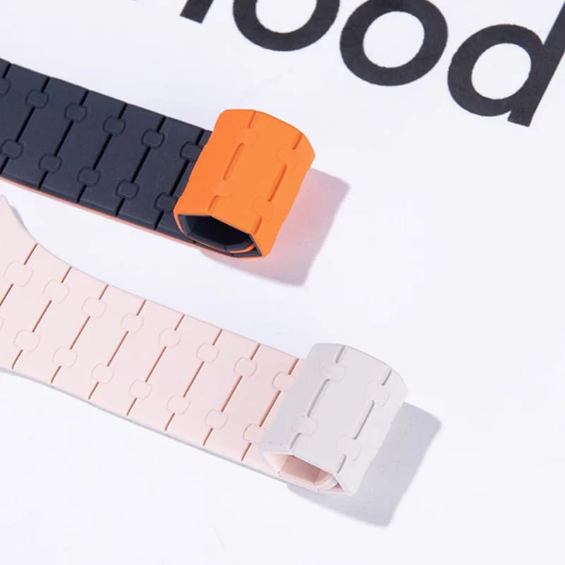 "Dual-Tone" Sport Silicone Magnetic Breathable Band For Apple Watch - Image 6