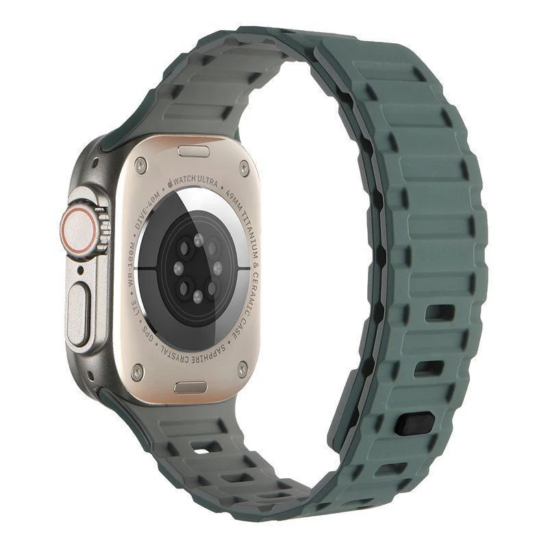 "Dual-Tone" Ultra-Durable Magnetic Silicone Band For Apple Watch - Image 10