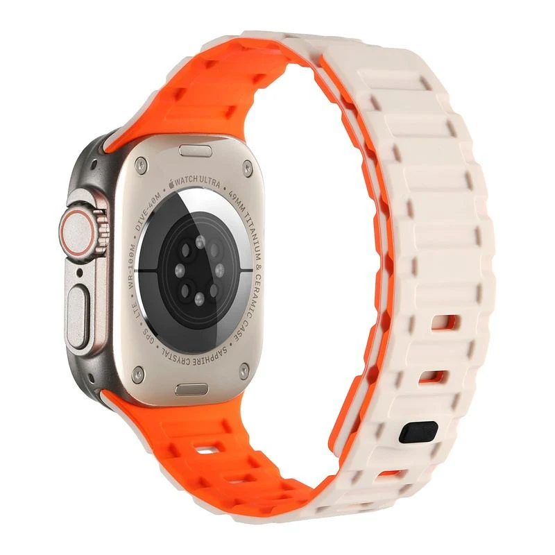 "Dual-Tone" Ultra-Durable Magnetic Silicone Band For Apple Watch - Image 12